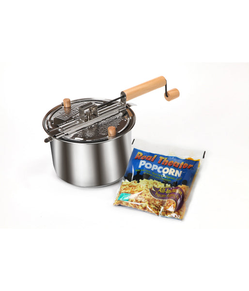 Whirley Pop Stovetop Popper with Metal Gears and Popcorn Kit - 20243035