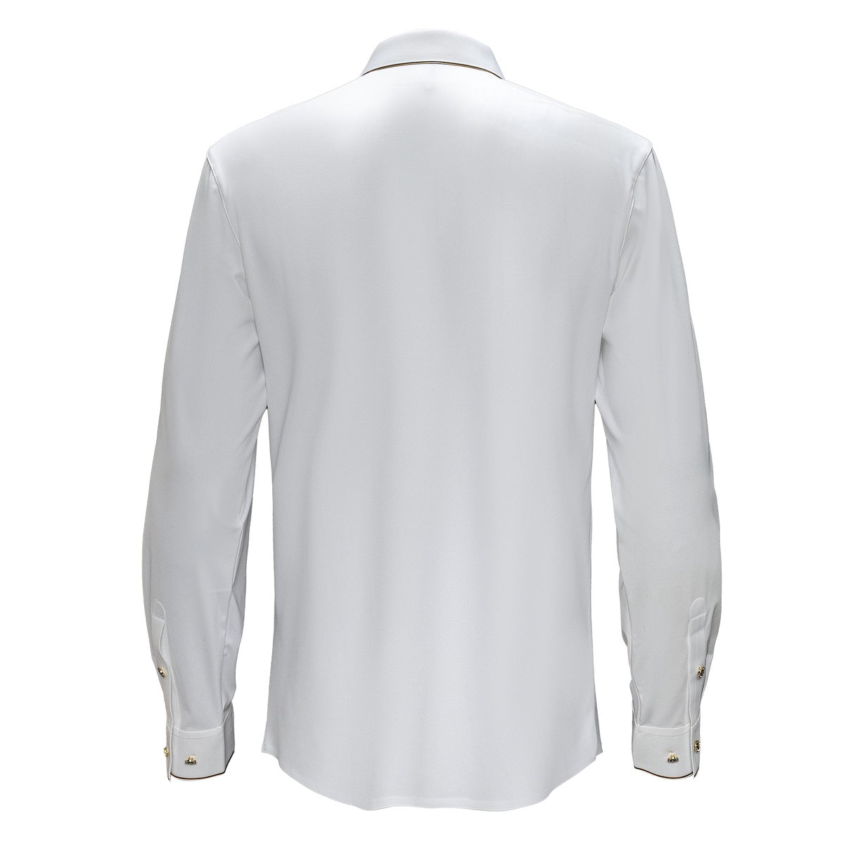  Barocco Imperial Essence Button-Up Shirt WHITE/GOLD - WHITE/GOLD - Bonton