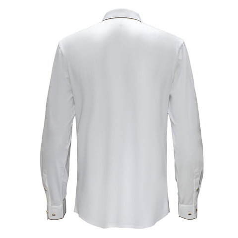 Imperial Essence Button-Up Shirt WHITE/GOLD
