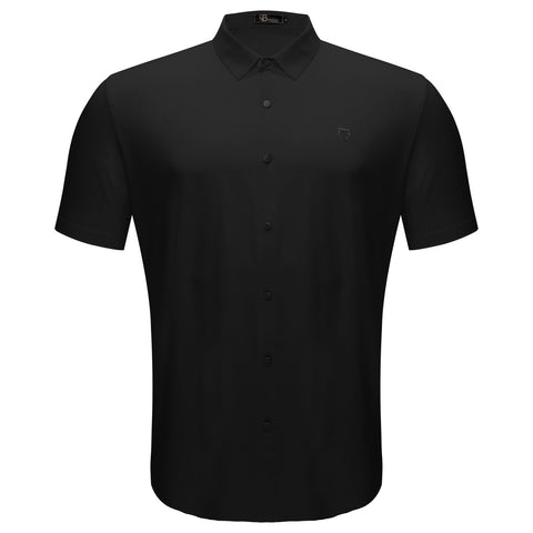 Apex Spirit Short Sleeve Button-Up BLACK
