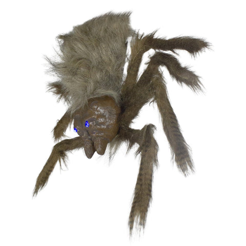 24" Brown Spider With LED Eyes Halloween Decoration