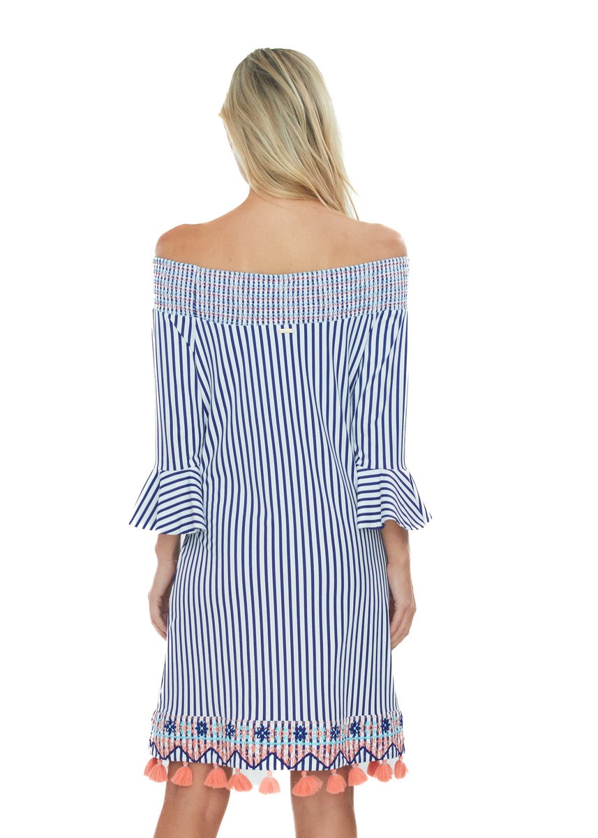  Cabana Life St. Barts Off the Shoulder Dress - XS - Bonton