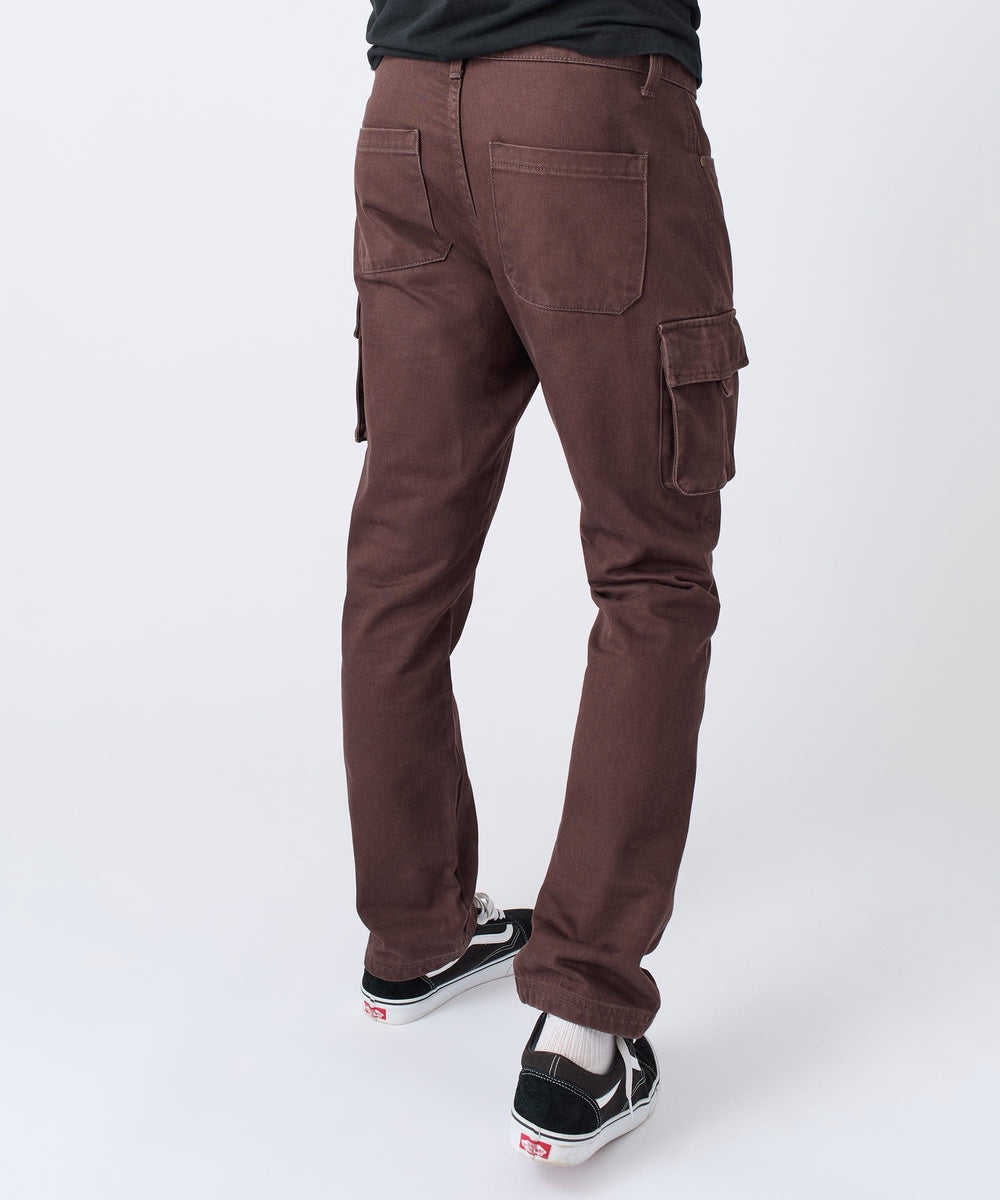  Reason Clothing Workwear Cargo Pants - Brown - BROWN - Bonton