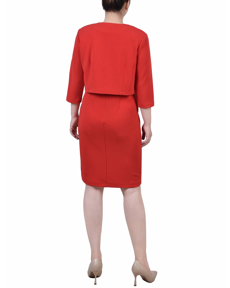  NY Collection 2 Piece Dress Set - Black - Bonton