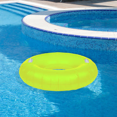 42" Yellow Sparkle Inflatable Swimming Pool Tube Ring Float