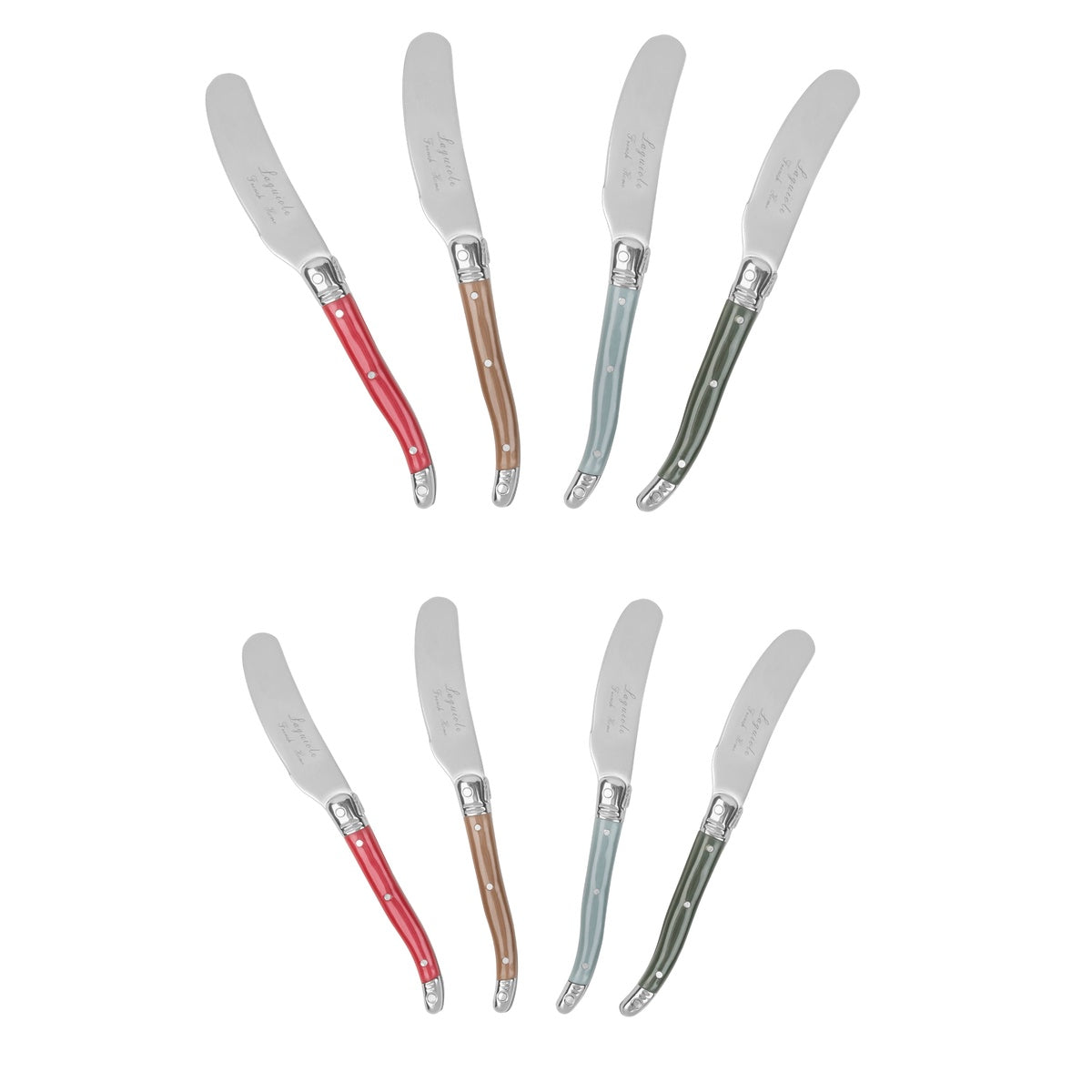  French Home French Home 8-Piece Laguiole Spreader Set - Holly Berry - Default Title - Bonton