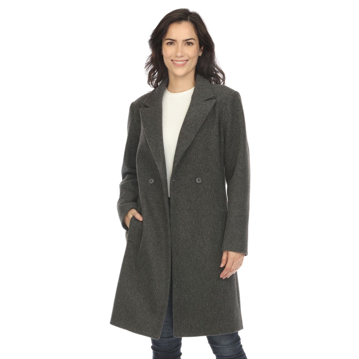  White Mark Women's Classic Walker Coat - Small - Bonton