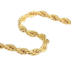 Twisted and Braided Rope Chain Anklet