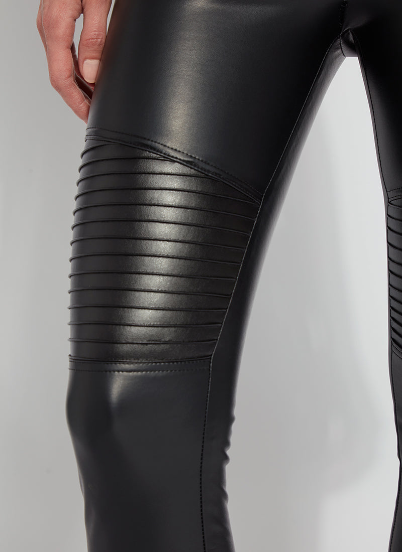  Lysse Tudor Faux Leather Legging - Black - Bonton