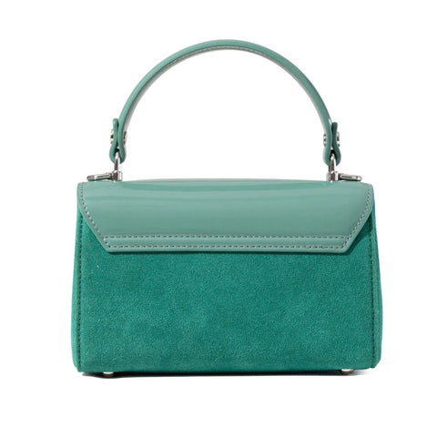 Lili Bag - Mint Patent & Suede
