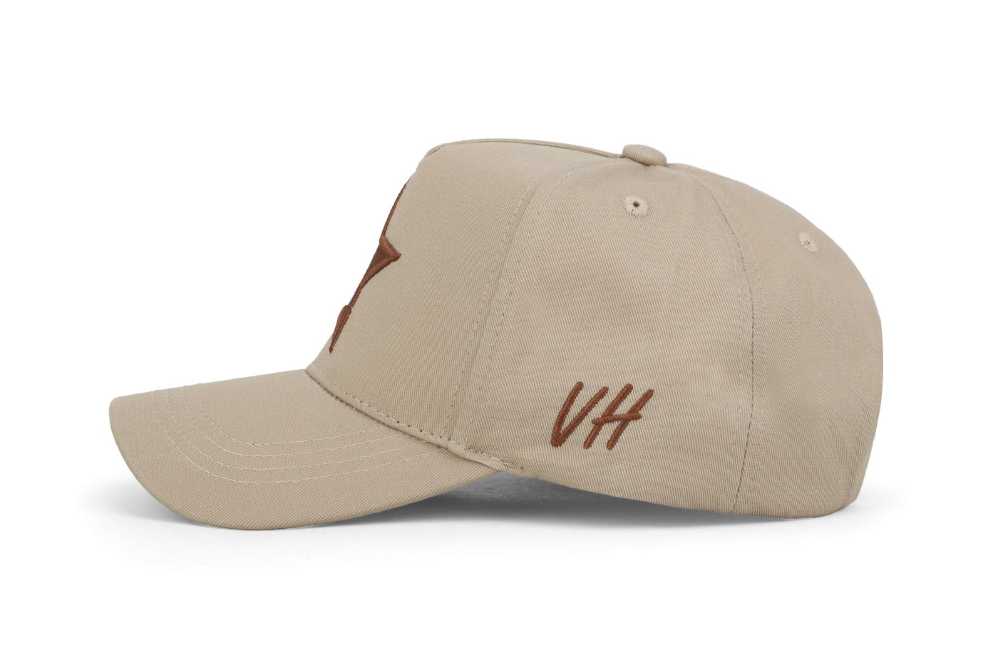  Vintage Havana Vintage Havana Trucker Hat for Women & Men – Khaki & Brown Adjustable Cap – Embroidered Star - Default Title - Bonton