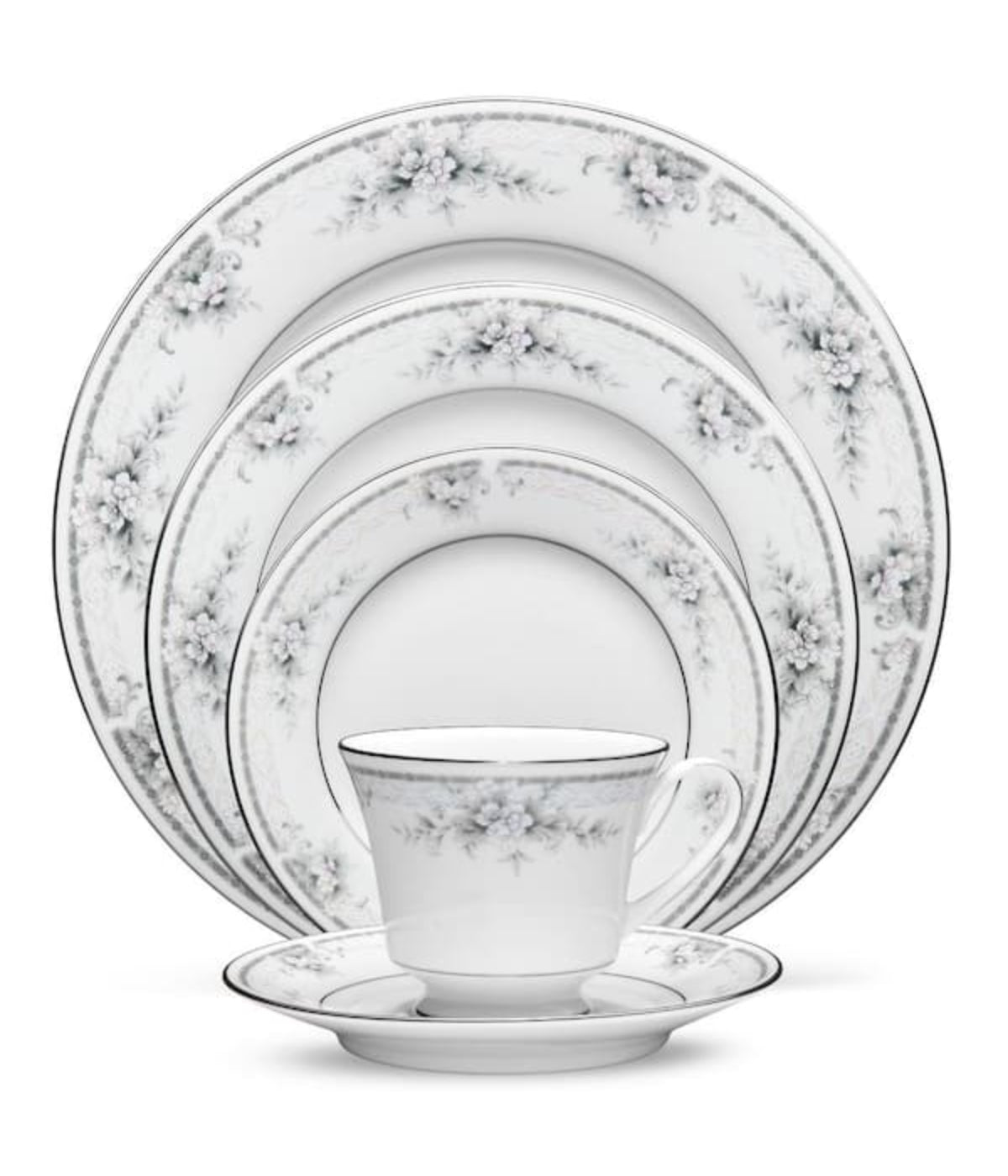  Noritake Spectrum Set of 4 Salad Plates - White - Bonton