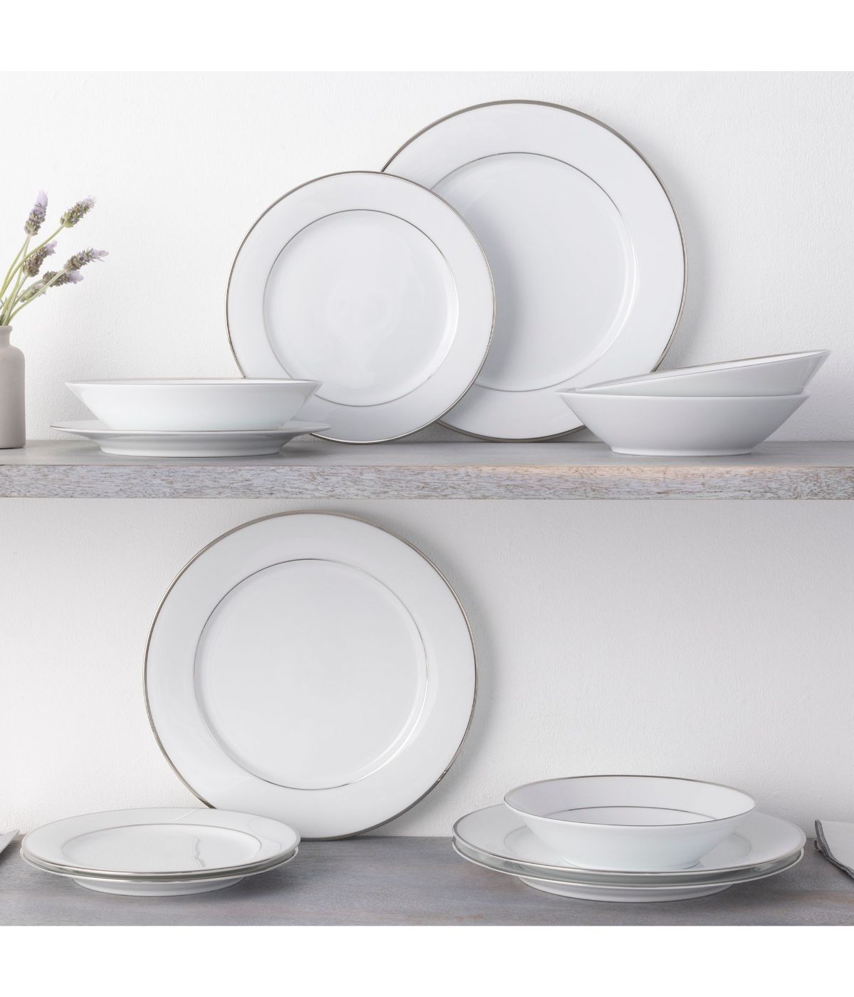  Noritake Spectrum Set of 4 Salad Plates - White - Bonton