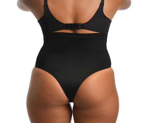 InstantFigure Hi-Waist Plus Size Panty With Thong Back WP019TC