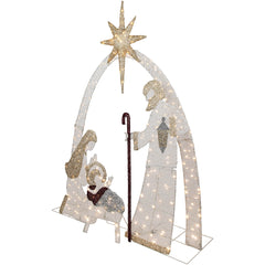 41" LED Lighted Holy Family Nativity Scene Outdoor Christmas Decoration