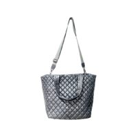  Lemonbella The Debra Diamond Tote Gunmetal - Default Title - Bonton