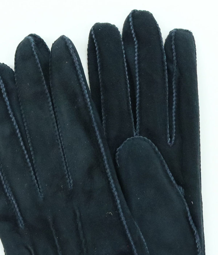 Suede Gloves Midnight Navy