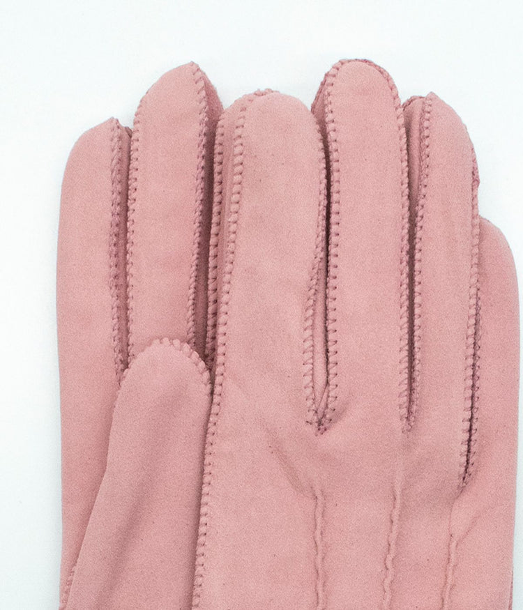 Suede Gloves Soft Pink