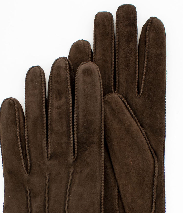 Suede Gloves Teak