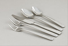 Simple Stainless Steel Flatware 42 Piece Set