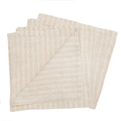 Boat Stripe Linen Napkins Set of 4