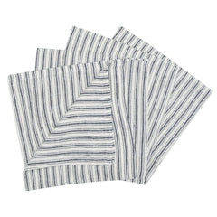 Boat Stripe Linen Napkins Set of 4