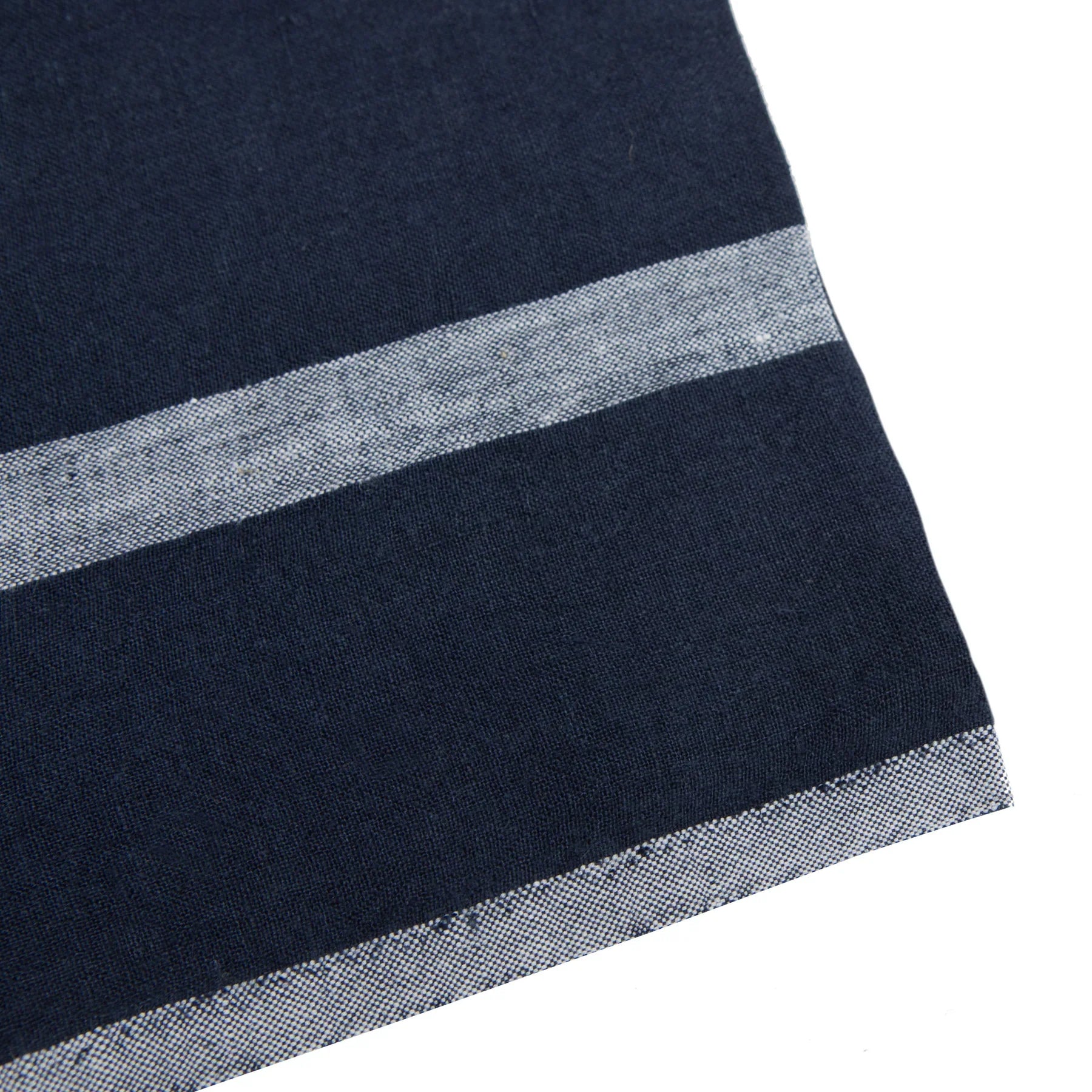  Couleur Nature Laundered Linen Napkins Set of 4 - Indigo/White - Bonton