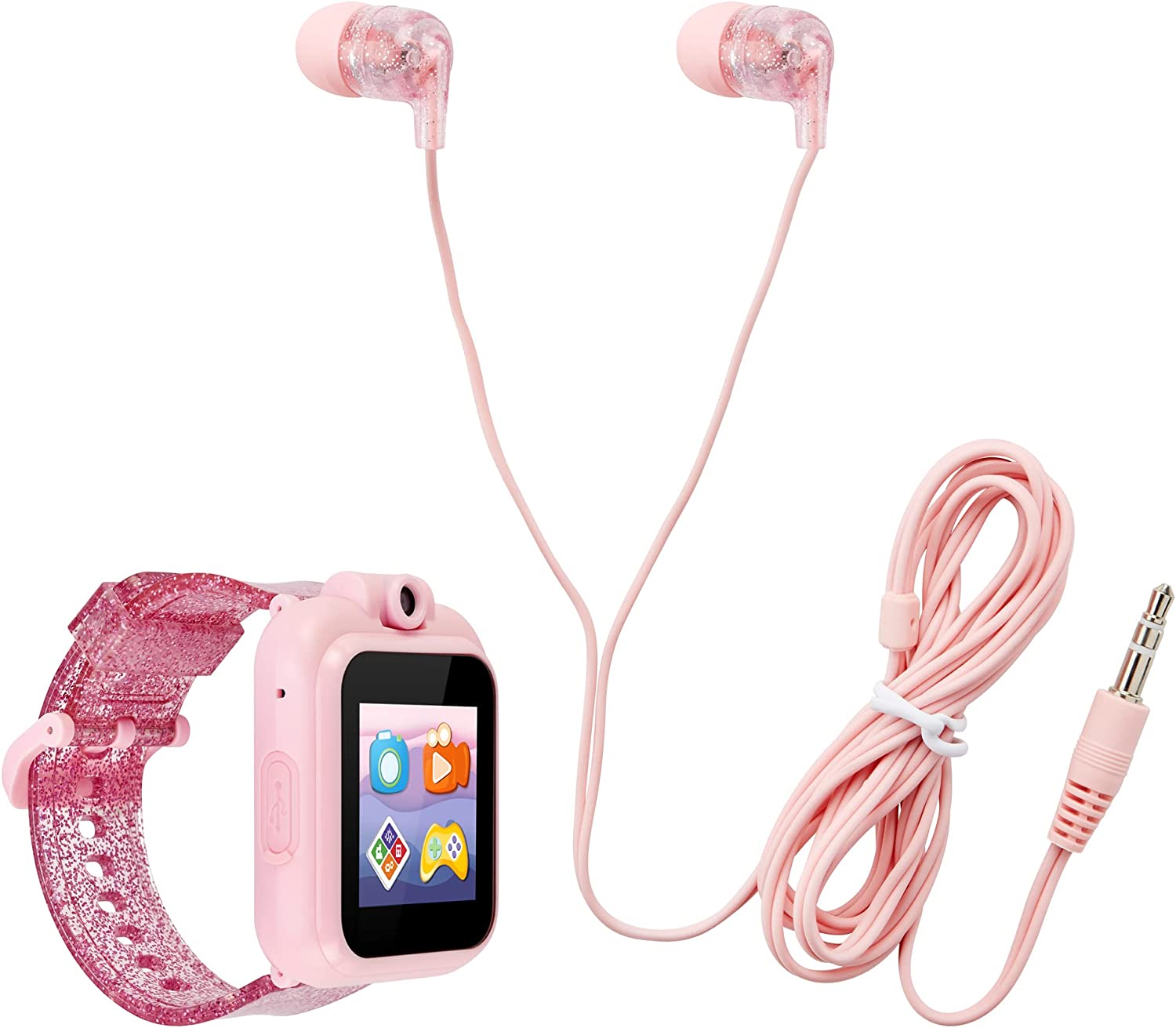  PlayZoom Stem Learning Smartwatch Earbuds Set - Fuchsia - Bonton