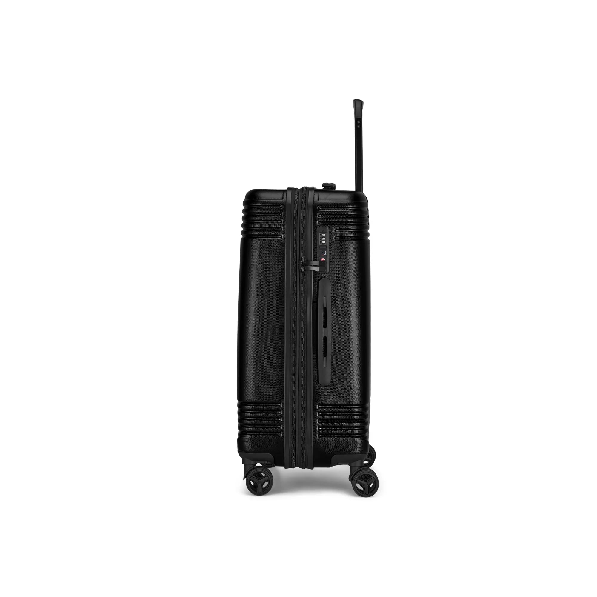  Bugatti Nashville 3 Piece Luggage Set - Recycled Polyester - Black - Bonton