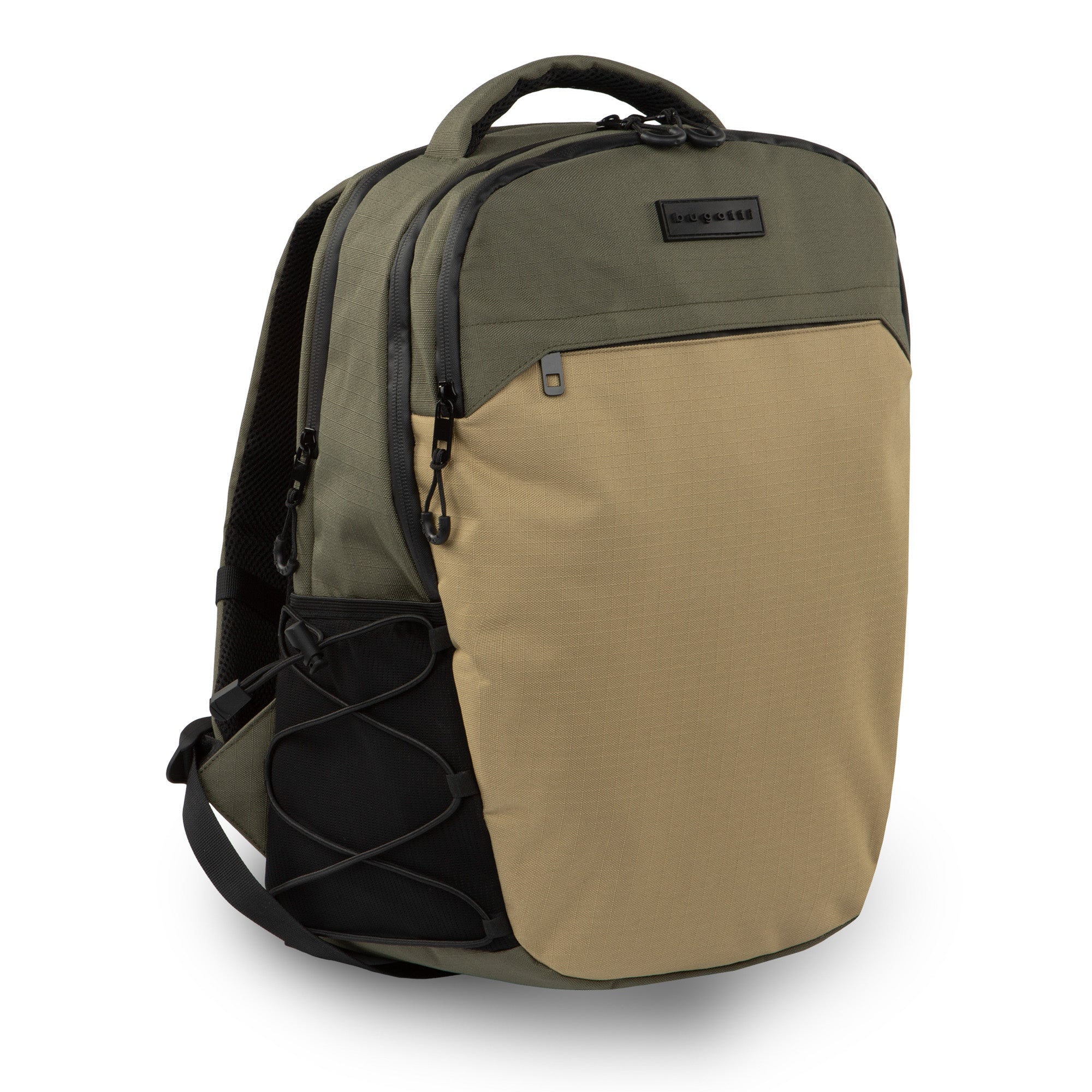  Bugatti Outland Collection Backpack - Polyester Ripstop - Khaki - Bonton