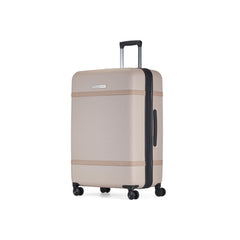 Wellington 28" Luggage - ABS/Vegan Leather Blend Beige