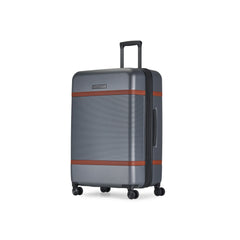 Wellington 28" Luggage - ABS/Vegan Leather Blend Pewter