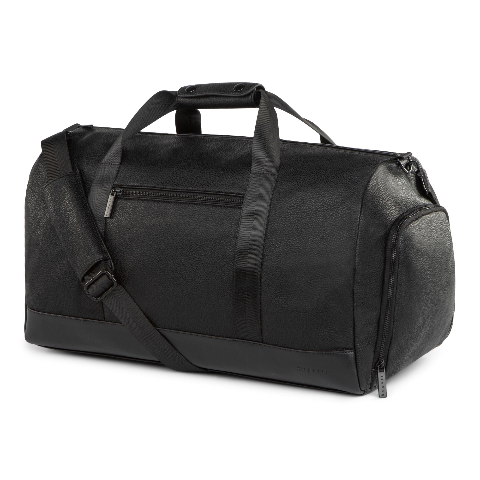  Bugatti Central Collection Duffle Bag - Vegan Leather - Black - Bonton