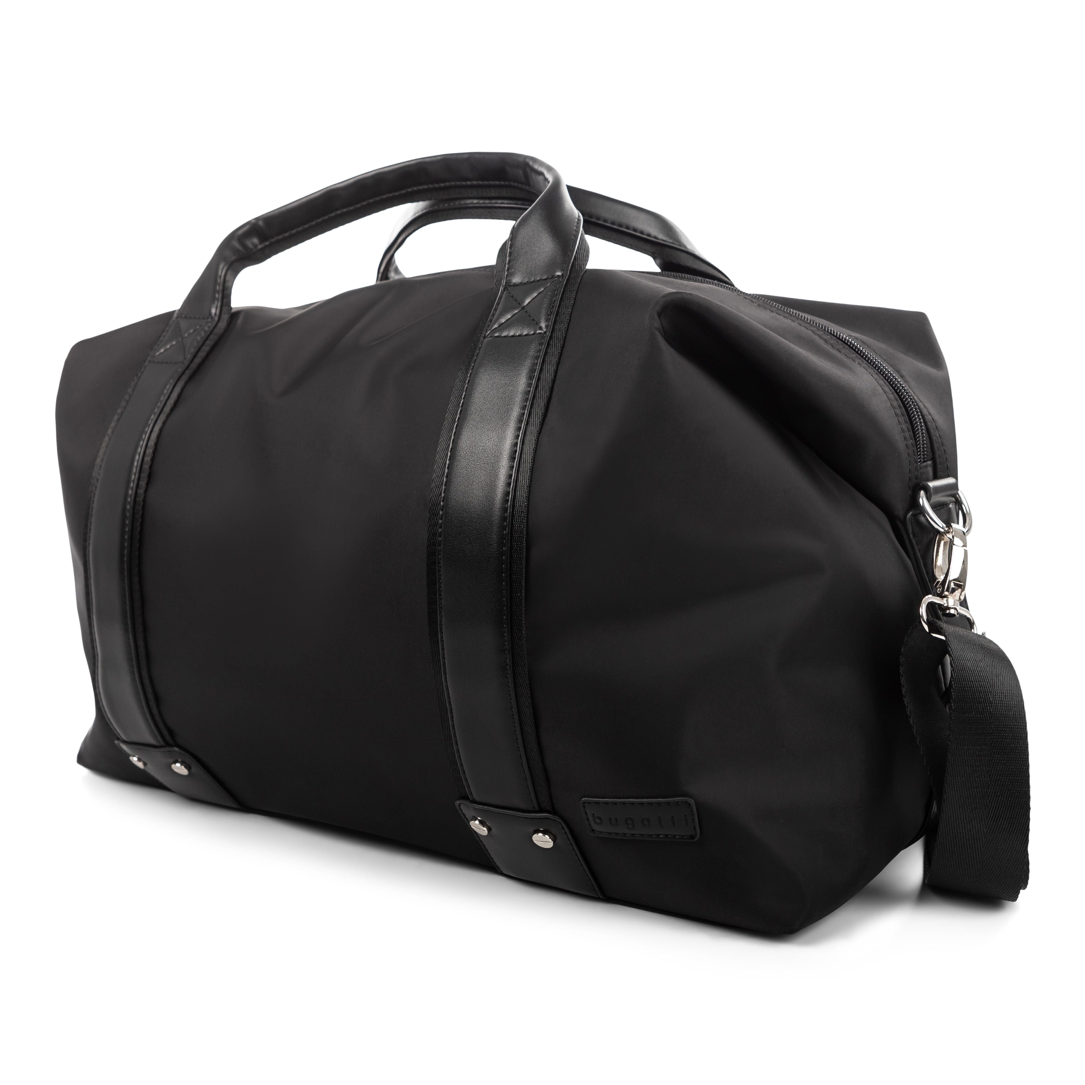  Bugatti Moretti Nylon Duffle Bag - Black - Bonton