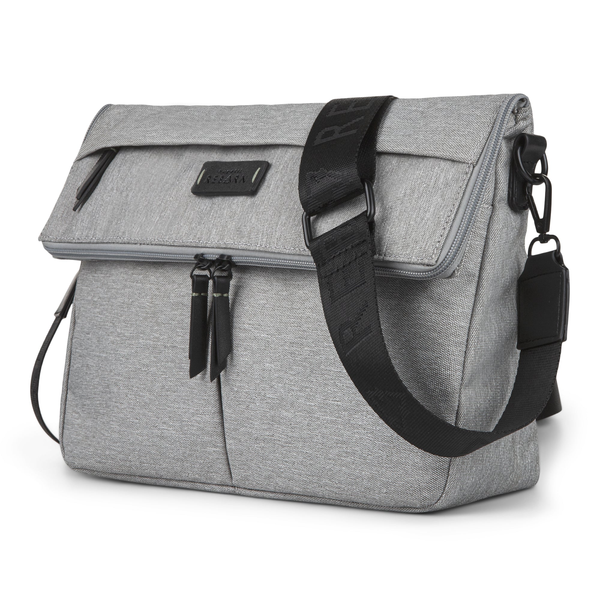  Bugatti Reborn Collection Convertible Crossbody to Waist Bag - Recycled Polyester - Grey - Bonton