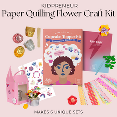 Kidpreneur Paper Quilling Flower Craft Kit