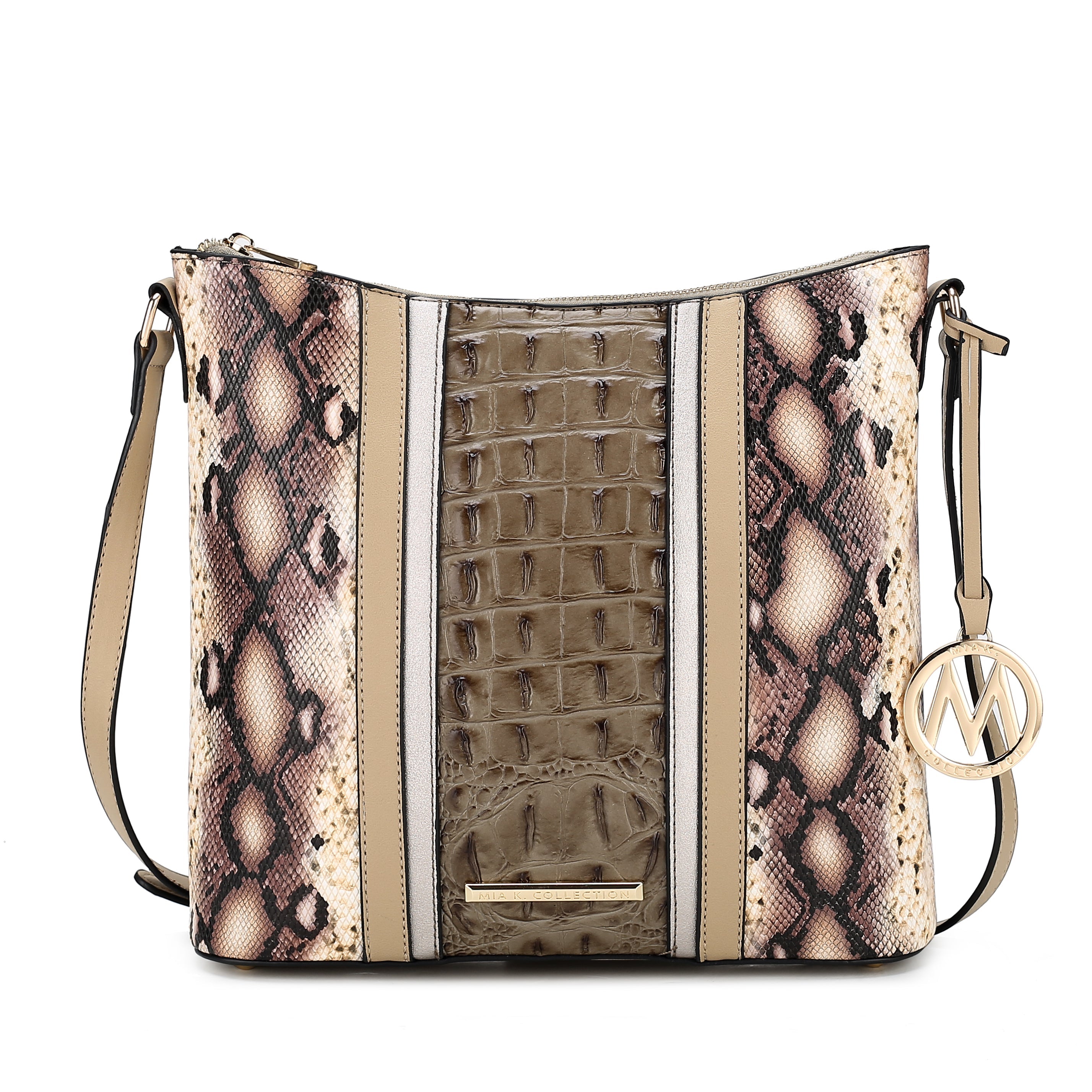  MKF Collection Meline Shoulder Bag - Snake Brown - Bonton