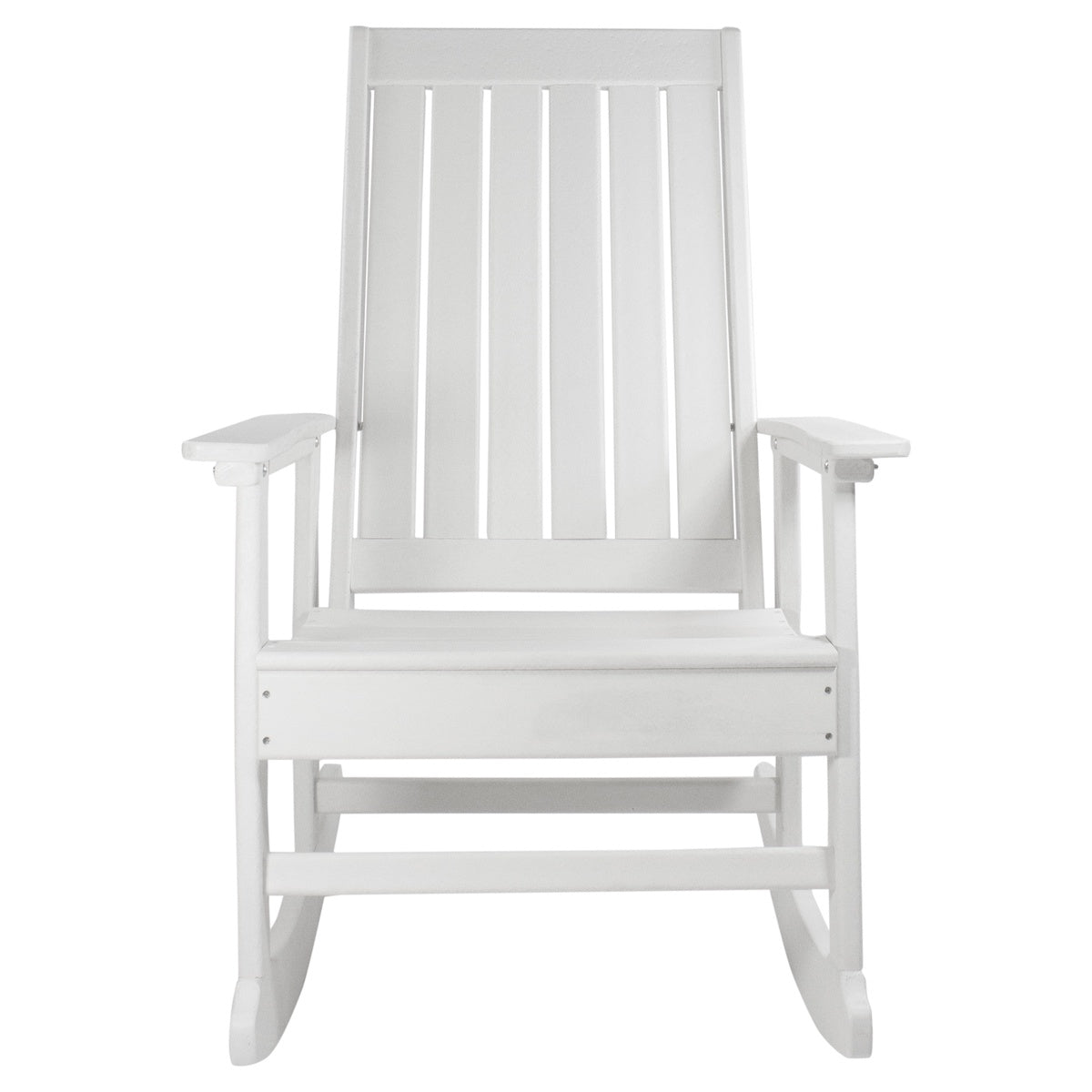  Northlight All Weather Recycled Plastic Outdoor Rocking Chair  White - White - Bonton