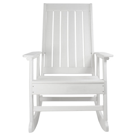 All Weather Recycled Plastic Outdoor Rocking Chair  White