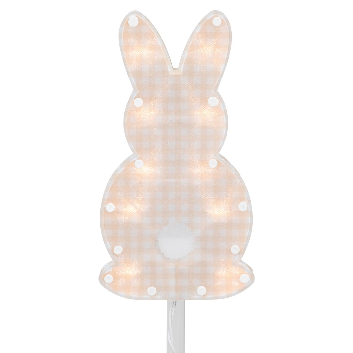  Northlight Plaid Easter Bunny Pathway Marker Lawn Stakes - 28.5