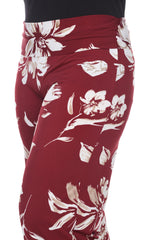 Flower Print Plus Size Palazzo Pants