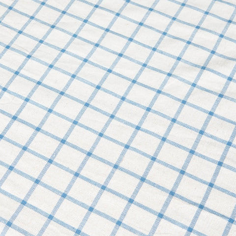 Windowpane  Blue & Natural Tablecloth