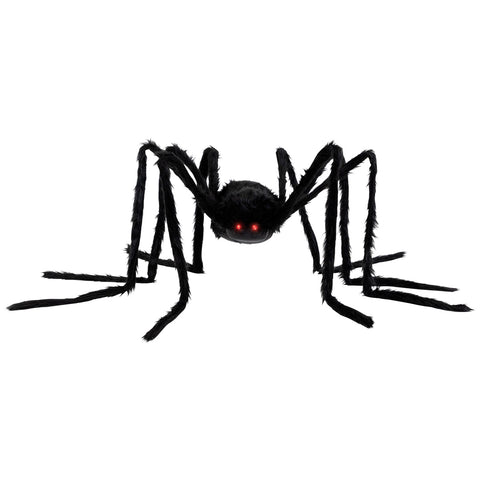 Lighted Spider Eyes Halloween Decoration - 44" - Black - Red Lights