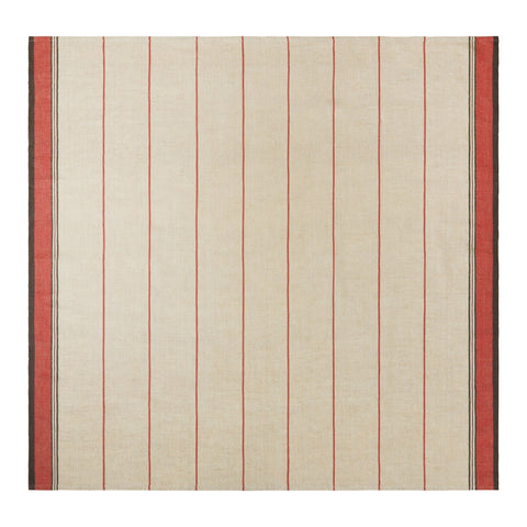 Eze Ivory & Red Tablecloth