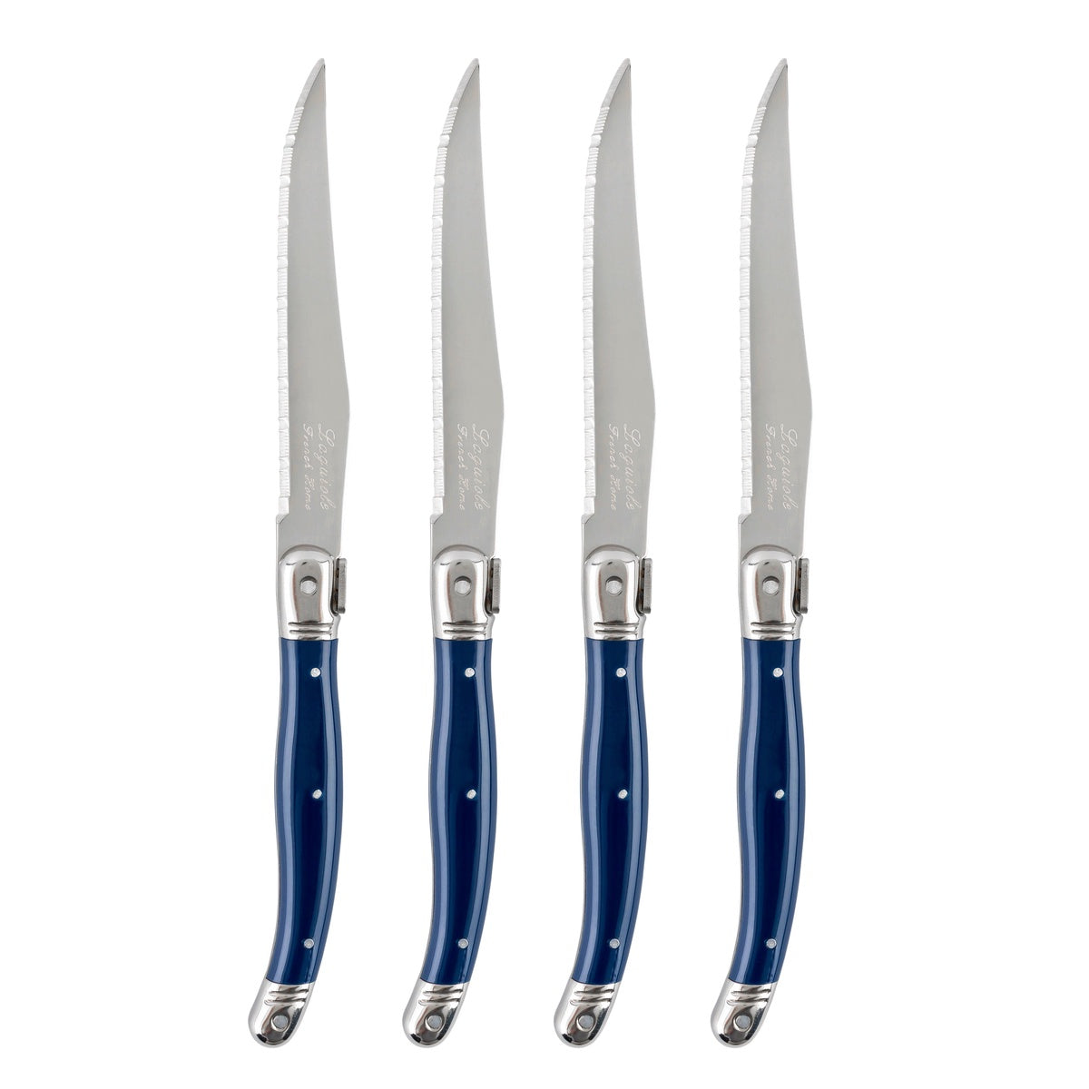  French Home Laguiole Steak Knives, Set of 4, Navy Blue - Default Title - Bonton