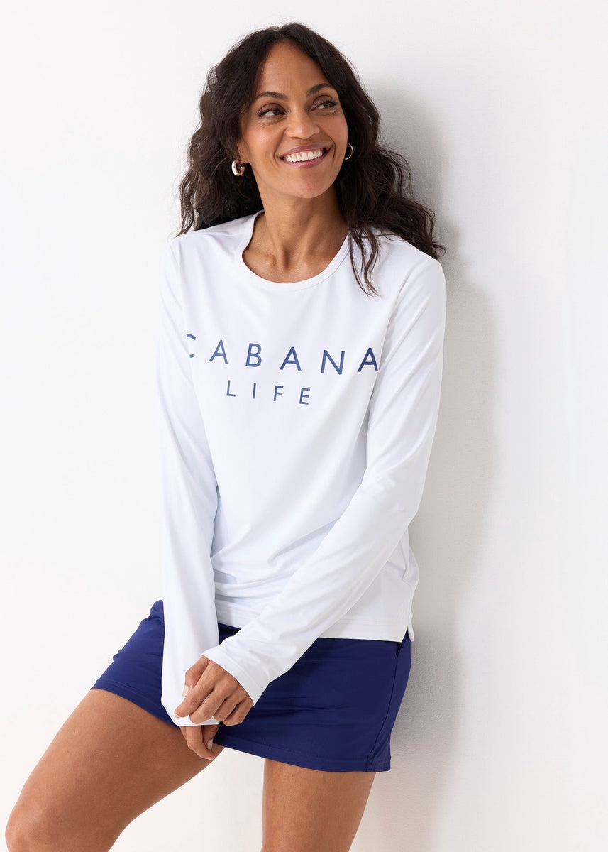  Cabana Life White Cabana Life Unisex Performance Shirt - XS - Bonton