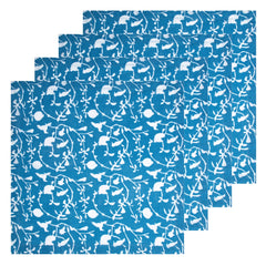 Blue Sanctuary Printed Napkins 20x20 - Set of 4