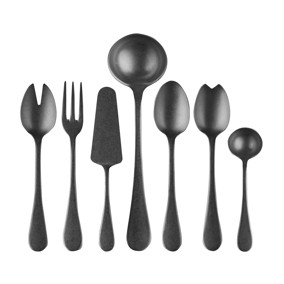  Mepra Vintage Serving Set - Pewter Black Gold - Bonton