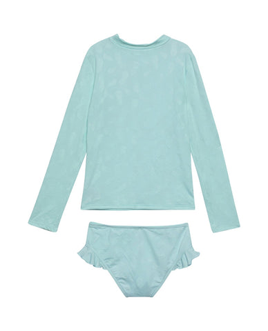 Pineapple Long Sleeve Rash Guard Top and Bikini Bottom