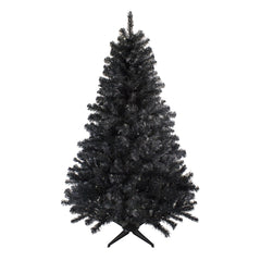 Full Colorado Spruce Artificial Halloween Tree - 6' - Black - Unlit